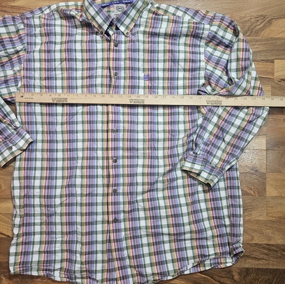 Cinch Purple Plaid Button Up Rodeo Cowboy  Western Shirt Men's Size XXL - Picture 4 of 8